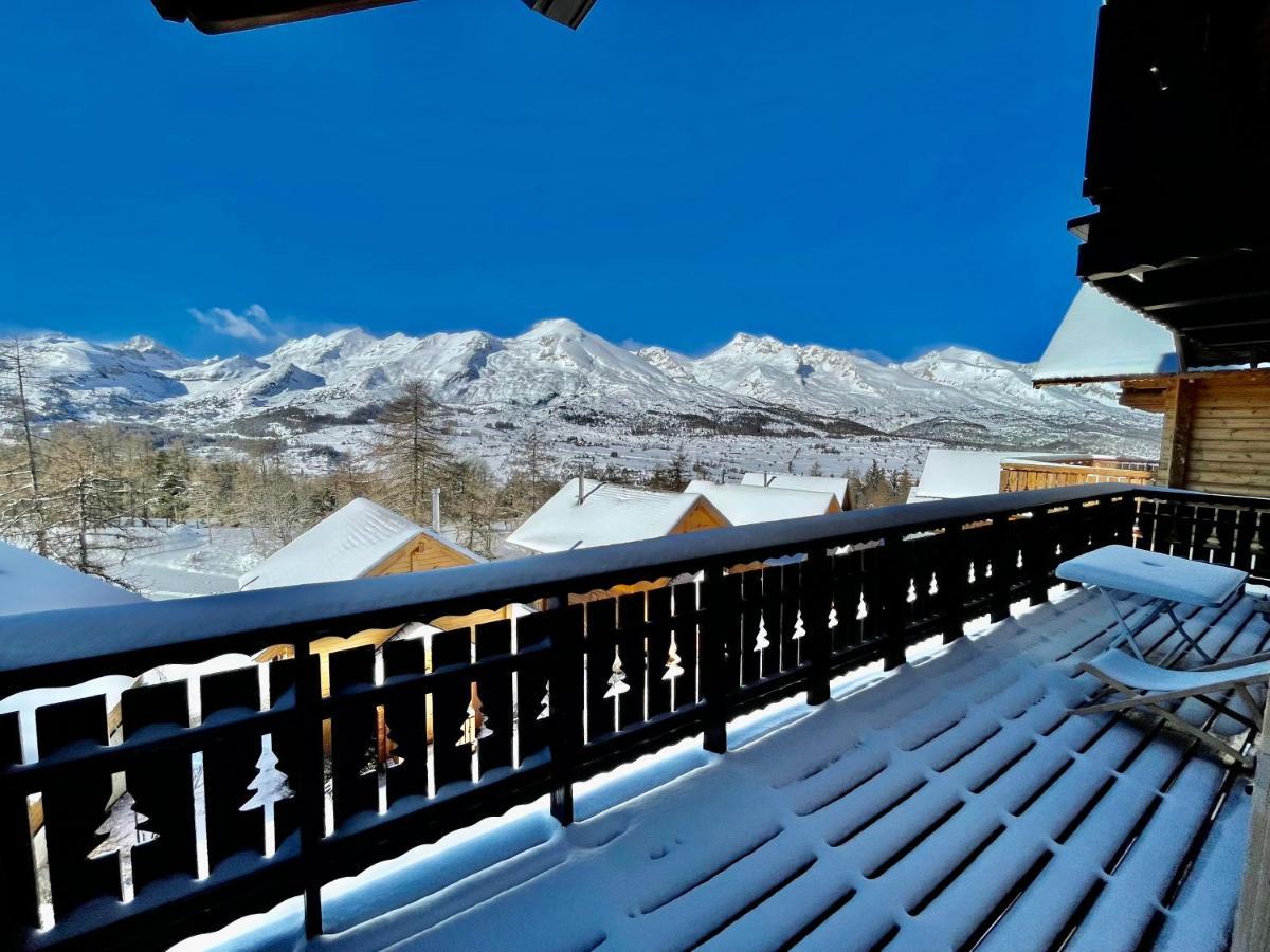 Chalet Aneloup Vue D'Exception A La Joue Du Loup Saint-Étienne-en-Dévoluy المظهر الخارجي الصورة